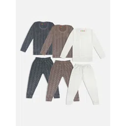 YK X Trampoline Infants Pack Of 3 Cotton Thermal Set-picture-30