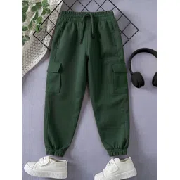 YK X Trampoline Kids Cotton Mid-Rise Cargo Joggers-picture-13