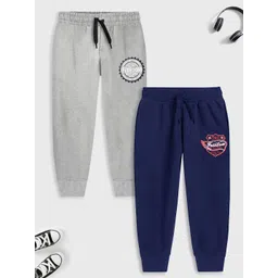 YK X Trampoline Kids Pack Of 2 Printed Cotton Mid Rise Joggers-picture-24