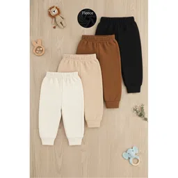 YK X Trampoline Kids Pack Of 4 Mid-Rise Joggers-image-15