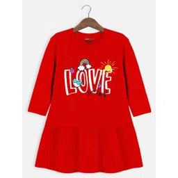 YK X Trampoline Pack of 2 Graphic Print A-Line Dress image 4