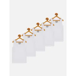 YK X Trampoline Pack Of 5 Boys Cotton Innerwear Vests-picture-11