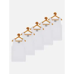 YK X Trampoline Pack Of 5 Boys Cotton Innerwear Vests-picture-12