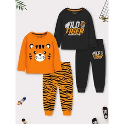 YK X Trampoline Unisex Kids Pack of 2 Printed T-shirt with Pyjamas-picture-16