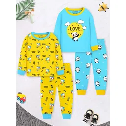 YK X Trampoline Unisex Kids Printed Night suit-picture-30