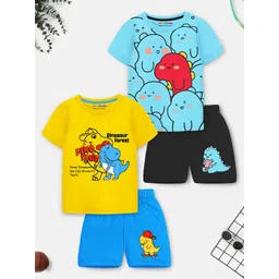 YK X Trampoline Unisex Kids Printed T-shirt with Shorts-picture-31