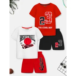 YK X Trampoline Unisex Kids Printed T-shirt with Shorts-picture-22