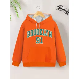 YK X Trampoline Unisex Kids Typography Printed Hooded Sweatshirt-picture-37