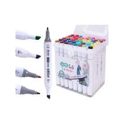 YK 48 Colors Twin Tip Marker Set Dual Tip Sketch & Drawing Markers-picture-22