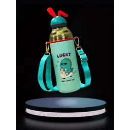 YK Beige & Red Stainless Steel Cartoon Characters Printed Water Bottle - 540 ml-picture-26