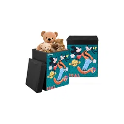 YK Black & Blue 2 Pieces Disney Goofy Printed Regular Multi-Utility Organisers-picture-16
