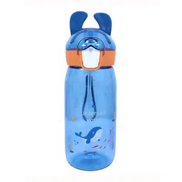 YK Blue Leak-Proof Water Bottle With Straw 550ml-picture-50