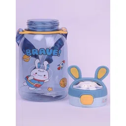 YK Blue Printed Bunny Themed Water Bottle With Sipper 760 mL-picture-15