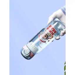 YK Blue Printed Cute Bear Design Flip-Top Water Bottle 600ml-picture-13