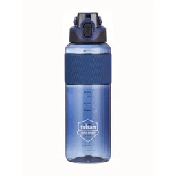 YK Blue Printed Tritan Unbreakable Water Bottle With Straw And Sipper 1100ml-picture-16