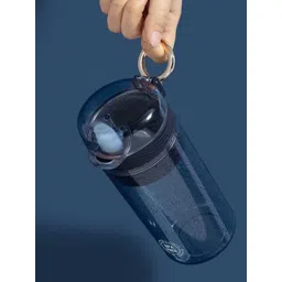 YK Blue Single Plastic Printed Water Bottle-420 ml-picture-17