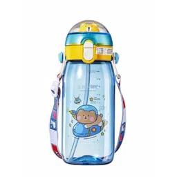 YK Blue Single Plastic Printed Water Bottle 550 ML-picture-31