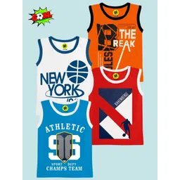 YK Boys 4 Printed Applique T-shirt-picture-27