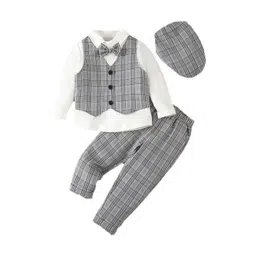 YK Boys Checked 5-Pcs Party Suit Set-picture-45