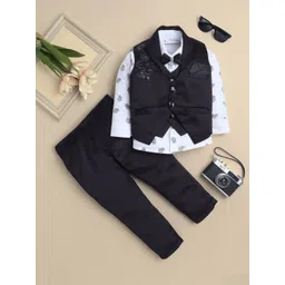 YK Boys Embroidered Four-Piece Party Suit-picture-20