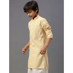 YK Boys Ethnic Motif Chikankari Embroidered Straight Kurta-picture-12