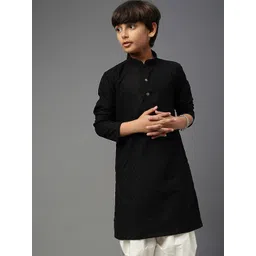 YK Boys Ethnic Motif Chikankari Embroidered Straight Kurta-picture-16