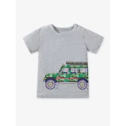 YK Boys Floral Printed Applique T-shirt-picture-26