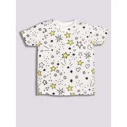 YK Boys Geometric Printed Round Neck Cotton T-shirt-picture-45