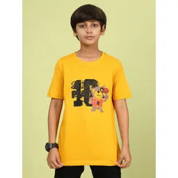 YK Boys Graphic Printed Round Neck Cotton Relaxed Fit T-shirt-picture-32