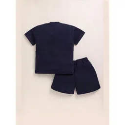 YK Boys Navy Blue Clothing Set image 3