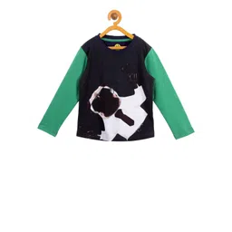 YK Boys Navy Blue Printed Round Neck T-shirt-picture-20