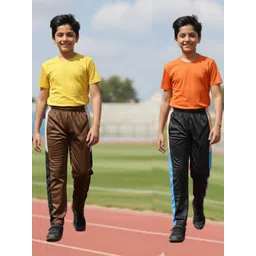 YK Boys Pack Of 2 Colourblocked Regular Track Pants-picture-20