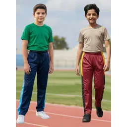 YK Boys Pack Of 2 Mid-Rise Track Pants-picture-17