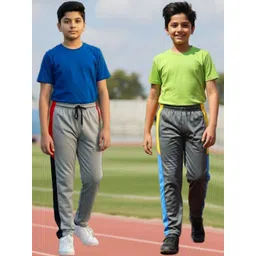 YK Boys Pack Of 2 Mid-Rise Track Pants-picture-33