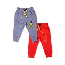 YK Boys Pack of 2 Printed Pure Cotton Mid-Rise Joggers-picture-32