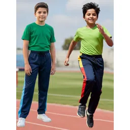 YK Boys Pack Of 3 Colourblocked Mid Rise Track Pants-picture-41