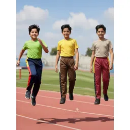 YK Boys Pack Of 3 Colourblocked Mid Rise Track Pants-picture-48