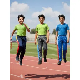 YK Boys Pack Of 3 Colourblocked Mid Rise Track Pants-picture-24