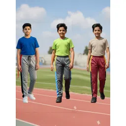 YK Boys Pack Of 3 Colourblocked Mid Rise Track Pants-picture-18