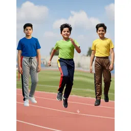 YK Boys Pack of 3 Mid-rise Track Pants-picture-25