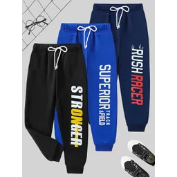 YK Boys Pack Of 3 Printed Cotton Mid-Rise joggers-picture-28