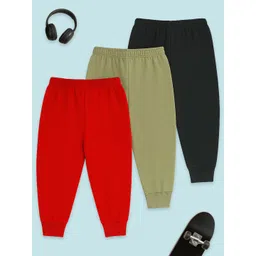 YK Boys Pack Of 3 Printed Mid-RiseJoggers image 2