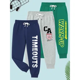 YK Boys Pack Of 3 Printed Pure Cotton Mid Rise Joggers-picture-10