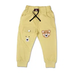 YK Boys Pack of 3 Printed Pure Cotton Mid-Rise Joggers image 3