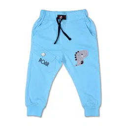 YK Boys Pack of 3 Printed Pure Cotton Mid-Rise Joggers image 5