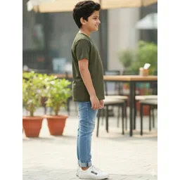 YK Boys Pack of 3 Pure Cotton Round Neck Half Sleeves T-shirt image 4