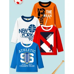 YK Boys Pack Of 4 Graphic Printed T-Shirts-picture-21