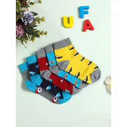 YK Boys Pack Of 5 Patterned Ankle-Length Socks-picture-25