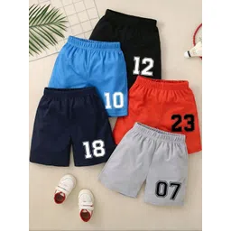 YK Boys Pack Of 5 Printed Shorts-picture-40