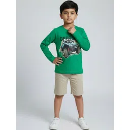 YK Boys Printed Cotton Round Neck T-shirt-picture-13